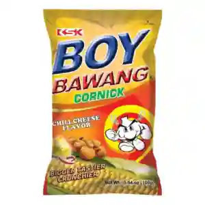 Boy Bawang Cronick Corn Snacks Chili Cheese 100gm