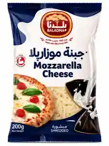 BALADNA SHREDDED CHEESE MOZZARELLA FULL FAT 200G