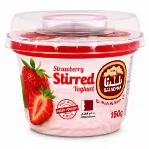 Baladna Stirred Strawberry Yoghurt 150g