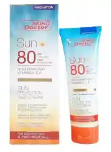Skin Doctor Sun Spf 80 Hyaluronic ACID Vitamins a,e,f Sun Protection Face Cream