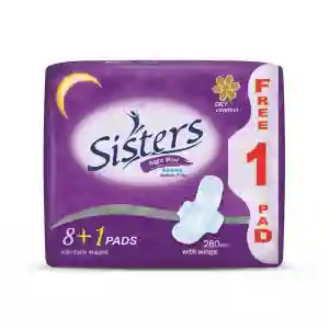 Sisters Heavy Flow 8+1pads With Wings