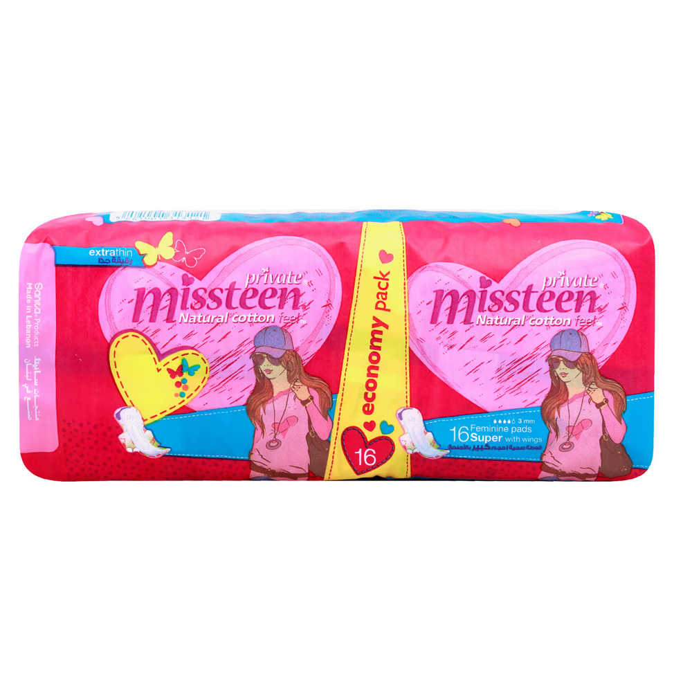 Private Missteen Feminine Pads 16s