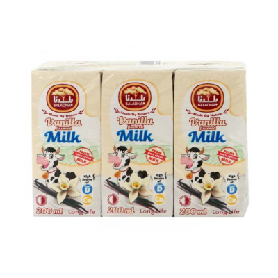 Baladna Low Fat Vanilla Milk, 6x200ml