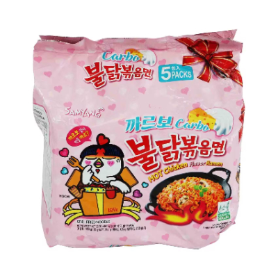 Samyang Carbo Hot Chicken Flavor Ramen Stir Fried Noodles Pack, 130g