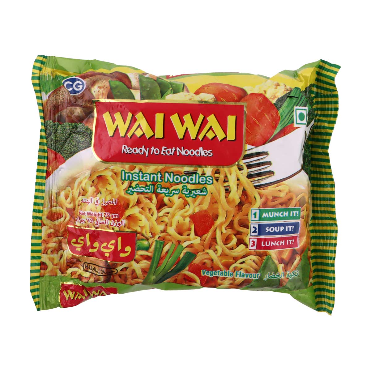 Wai Wai Noodles Vegetable 75g