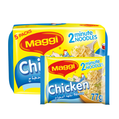 Maggi 2 Minute Chicken Noodles, 5x77g