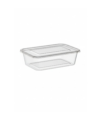 Rectangle Microwave Food Container With Lid 500ML 50 Pcs