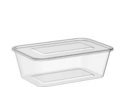Rectangle Microwave Food Container With Lid 1000ML 50 Pcs