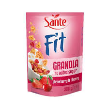 SANTE FIT RASPBERRY STRAWBERRY GRANOLA, 300G