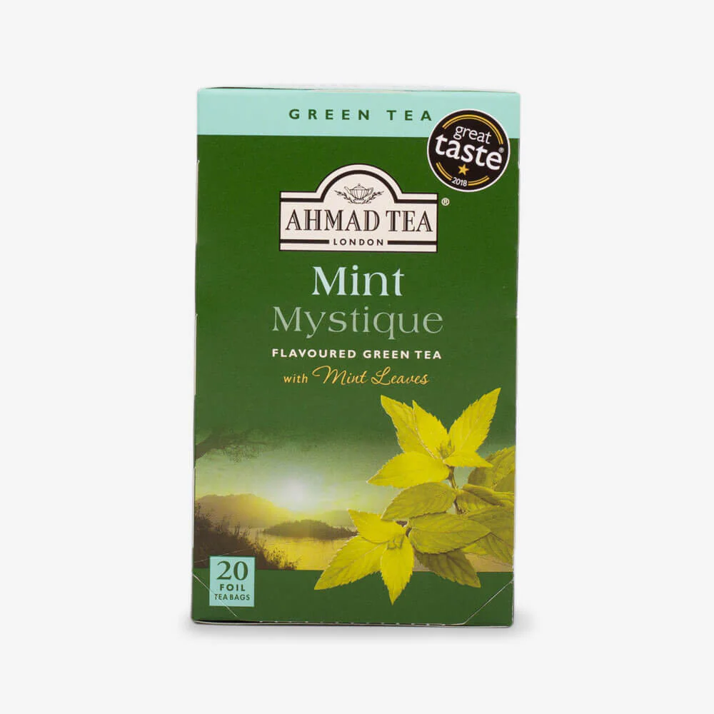 AHMAD TEA GREEN MINT MYSTIQUE TEA BAGS, 20 BAGS