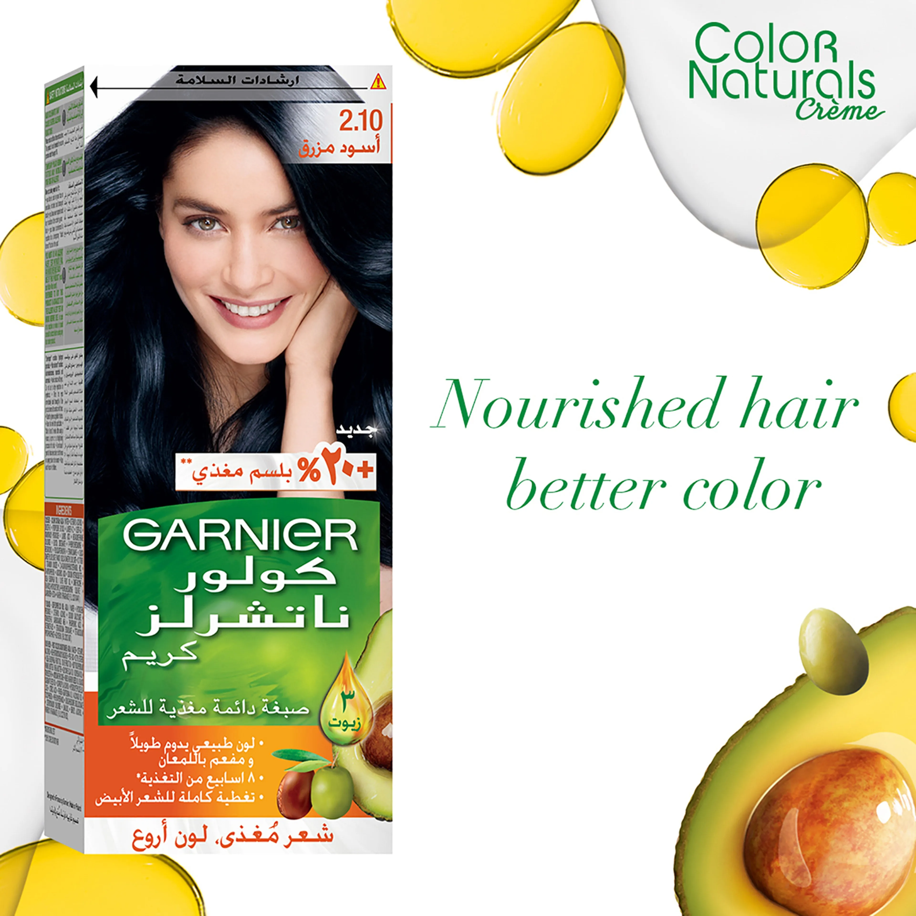 Garnier Hair Dye Color Naturals 2.1 Blue Black