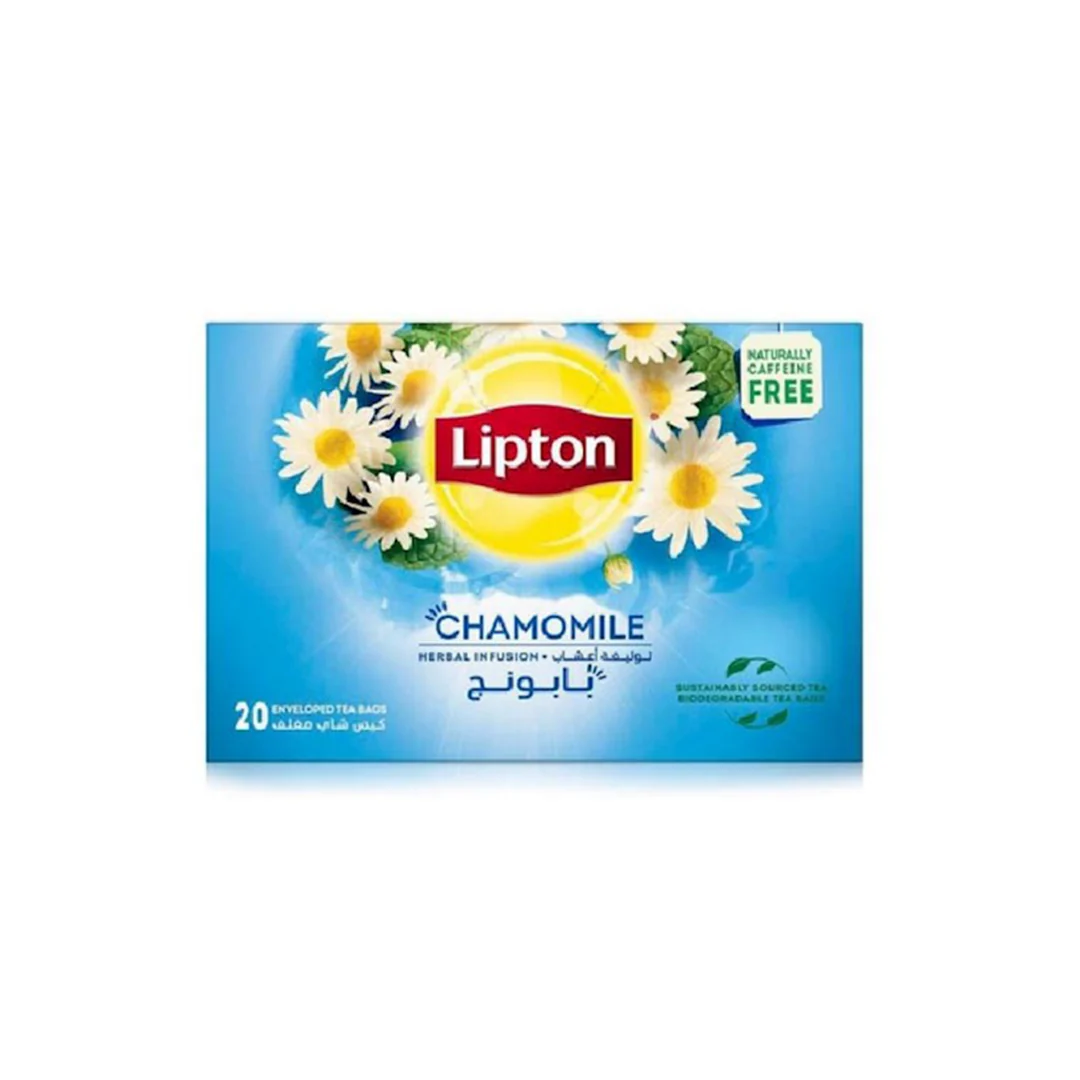 LIPTON HERBAL INFUSION TEA CHAMOMILE TEABAGS, 20 TEABAGS