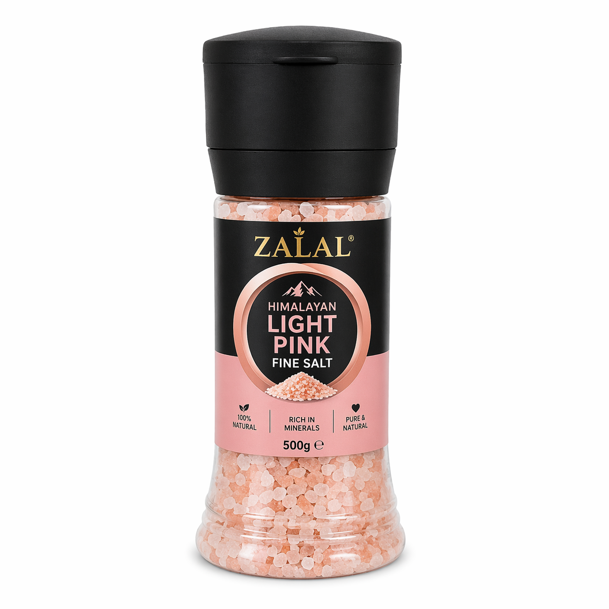 Zalal Himalayan Light Pink Fine Salt, 500gm