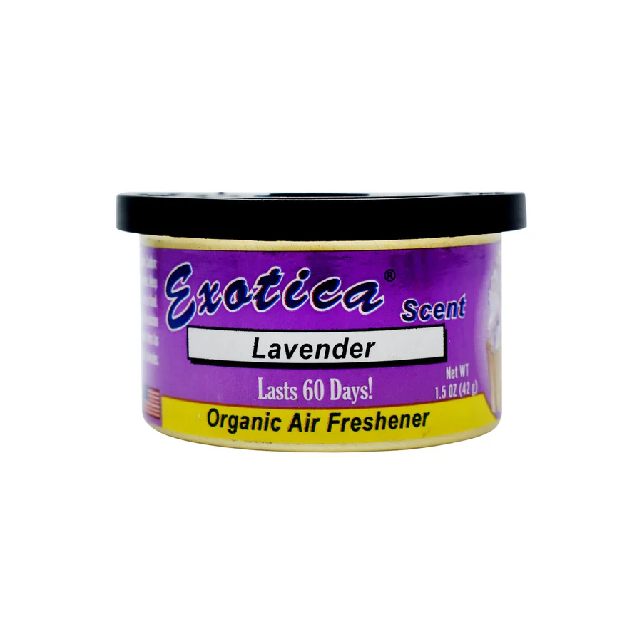 EXOTICA ORGANIC LAVENDER SCENT CAR AIR FRESHENER, 42G