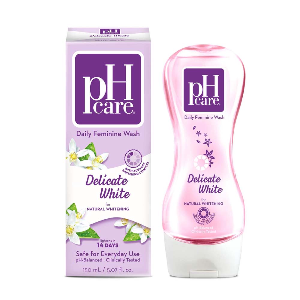 PH CARE DELICATE WHITE FEMININE WASH, 150ML