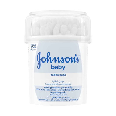 JOHNSON'S BABY COTTON BUDS, 100 PIECES