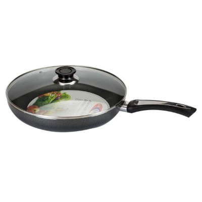 KAWASHI HIGH QUALITY NON STICK SURFACE ALUMINIUM FRY PAN WITH LID 22CM 1PC