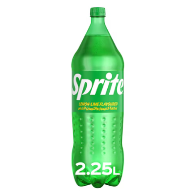 SPRITE REGULAR LEMON LIME FLAVORED CARBONATED SOFT DRINK PET, 2.25L