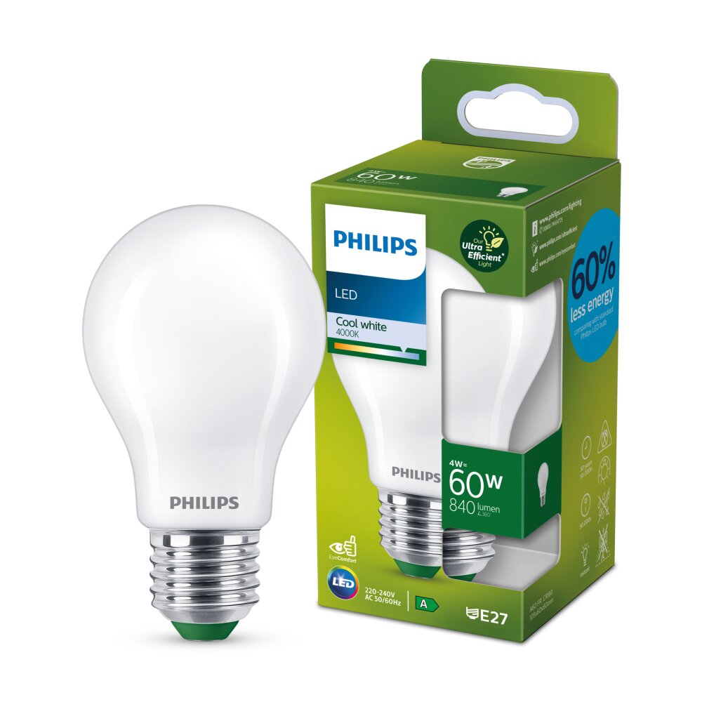 Philips Classic LED Bulb, 4 Watt