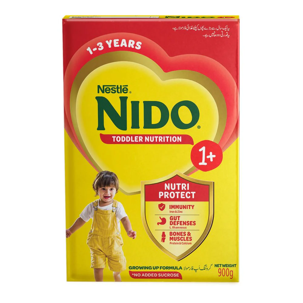 Nido 1+ Growing Up Milk Formula, 1-3 Years, 900g