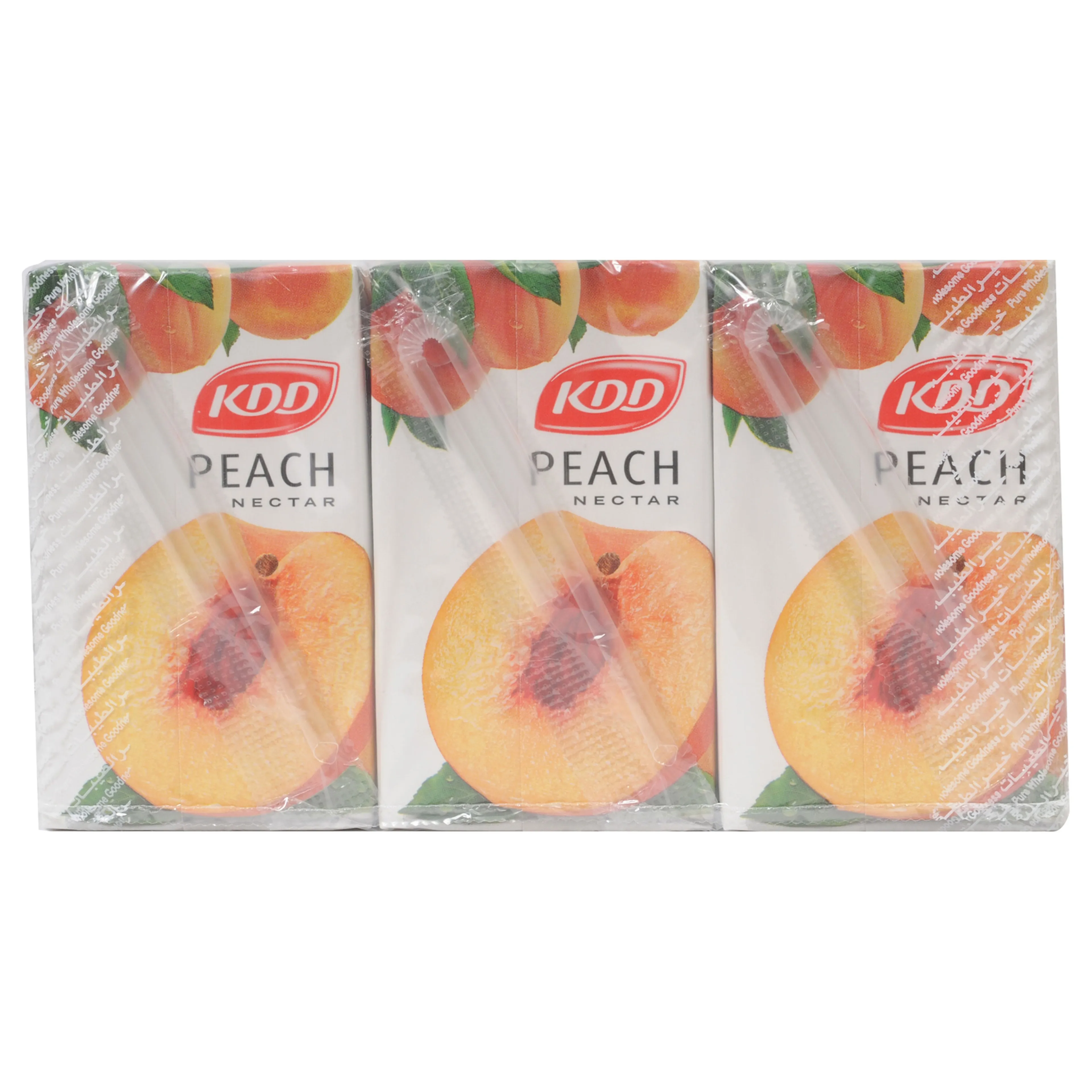 KDD PEACH NECTAR JUICE, 6X250ML