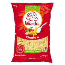 Warda Plume Penne Rigate No.2 Pasta, 500gm