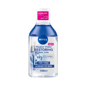 NIVEA MICELLAR WATER RESTORING MAKEUP REMOVER, 400ML