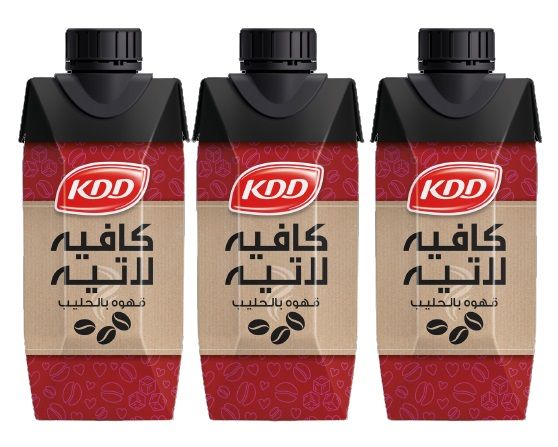 Kdd Cafe Latte Coffee With Milk, 3x250ml