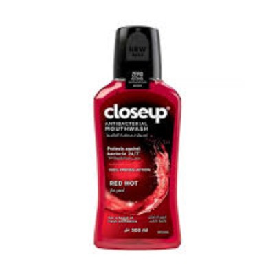 CLOSEUP RED HOT ANTIBACTERIAL MOUTHWASH, 300ML