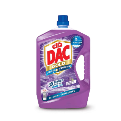 Dac Gold Cleaner Disinfectant Lavender With Covid Sticker 3l