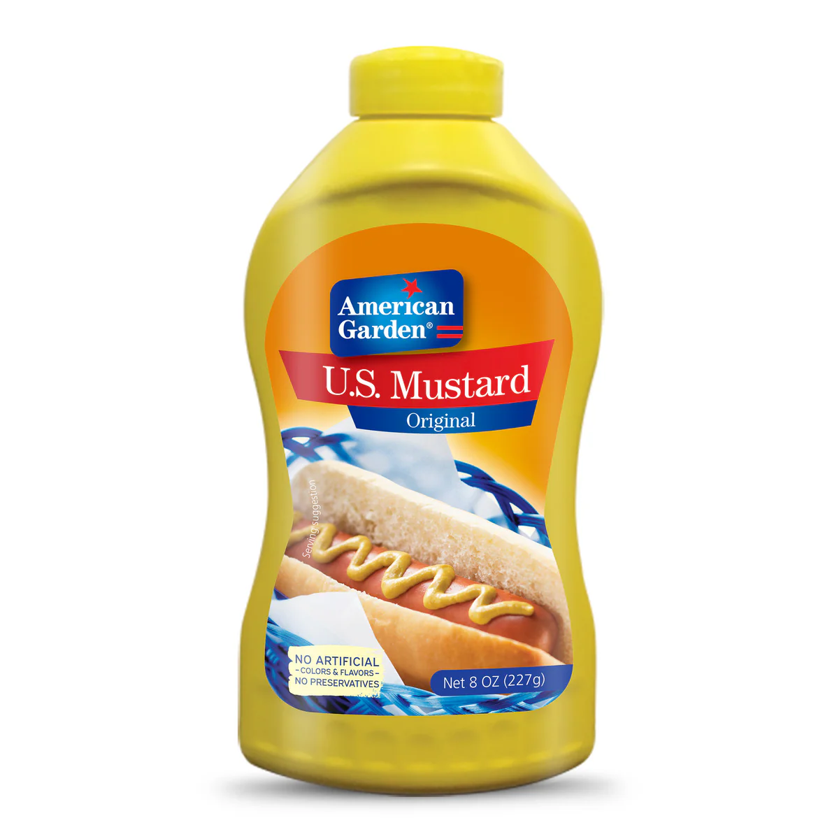 American Garden U.s. Mustard Original, Gluten-free, Vegan, 227gm