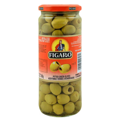 Figaro Pitted Green Olives 212 G