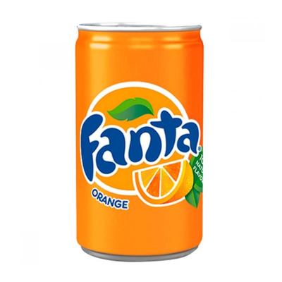 FANTA ORANGE CARBONATED SOFT DRINK CAN, 150ML