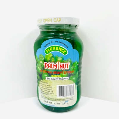 Florence Palm Nut in Extra Heavy Syrup Kaong Green, 340gm