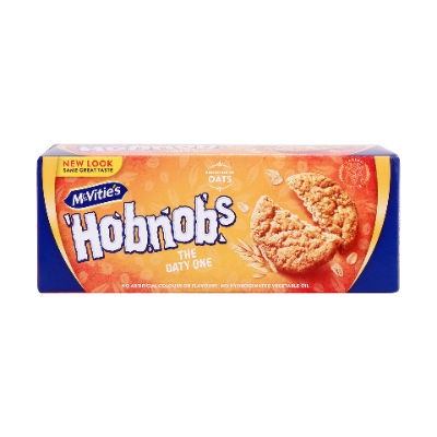 MCVITIE'S HOBNOBS OAT & WHOLEMEAL BISCUITS, 255G