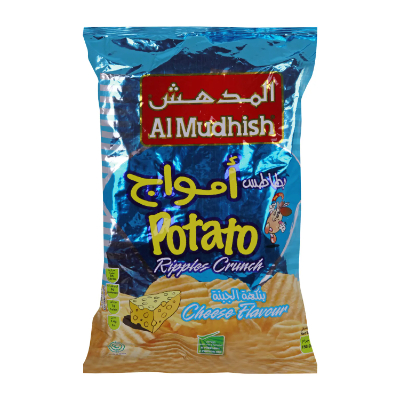 Al Mudhish Potato Chips Ripple Cheese 150 GM