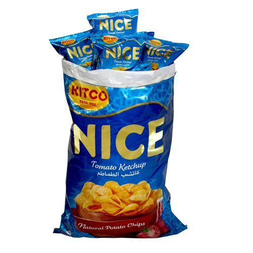 Nice Tomato Ketchup Potato Chips Bag, 16g*20pcs