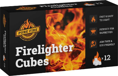 White Fire Lighter Cubes, 12 Pieces