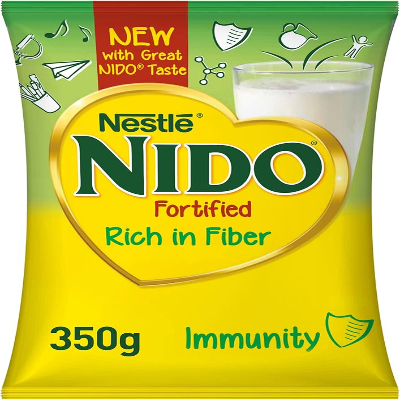 Nido Fortified Milk Powder Rich in Fiber, 350g