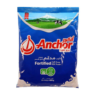 Anchor Fortified Full Cream Milk Powder, 400gm