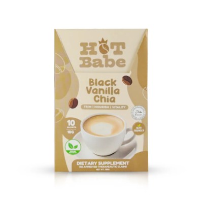 HOT BABE BLACK VANILLA CHIA SACHETS, 10X