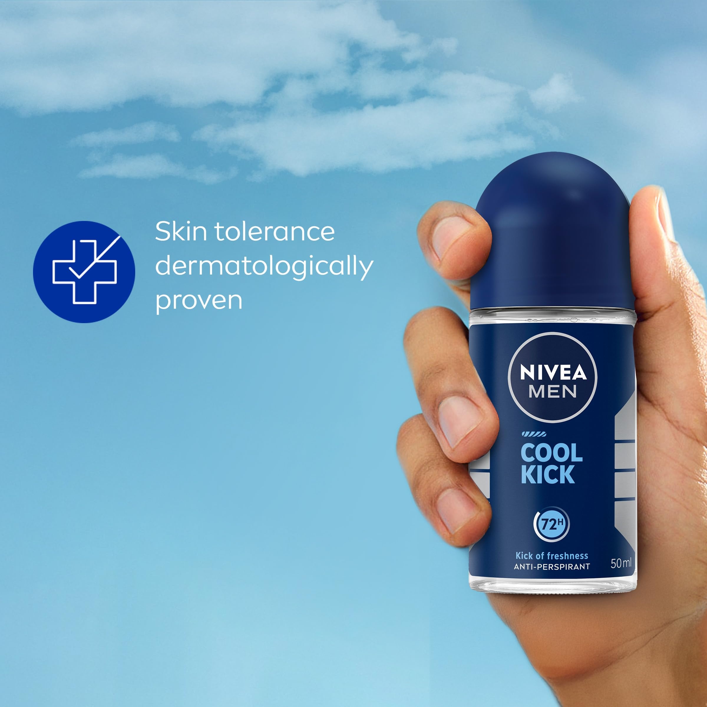 Nivea Men Anti-perspirant Cool Kick Deodorant Roll-on, 50ML