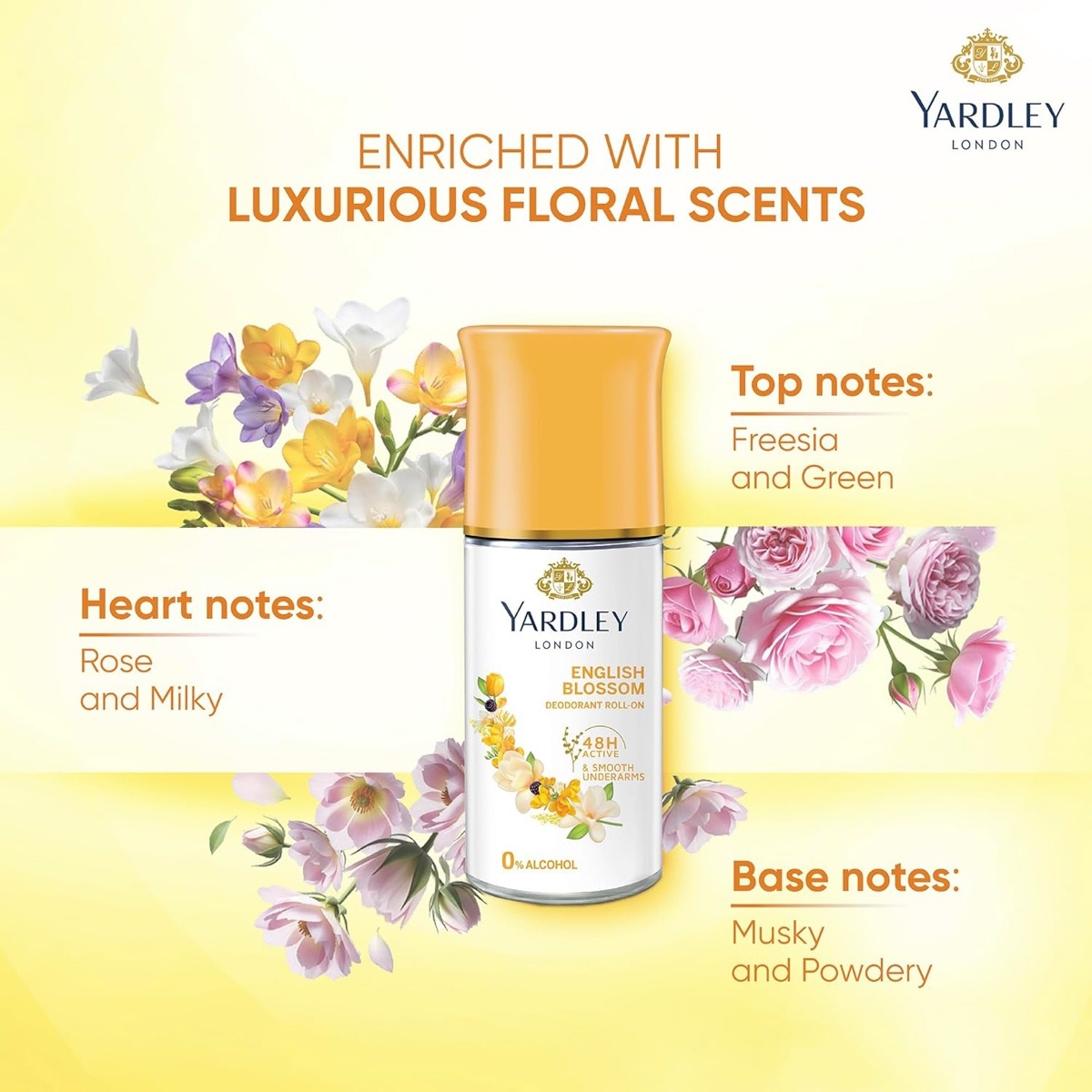 Yardley Roll on Petal Blossom 50 ML