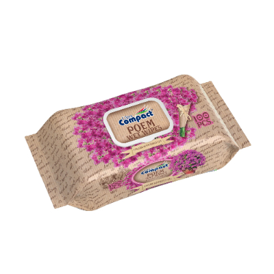 Ultra Compact Poem Bougairvillea Wet Wipes, 100 Sheets