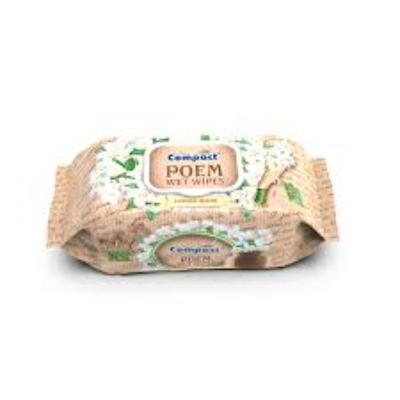 Ultra Compact Wet Wipes Jasmine, 100 Wipes