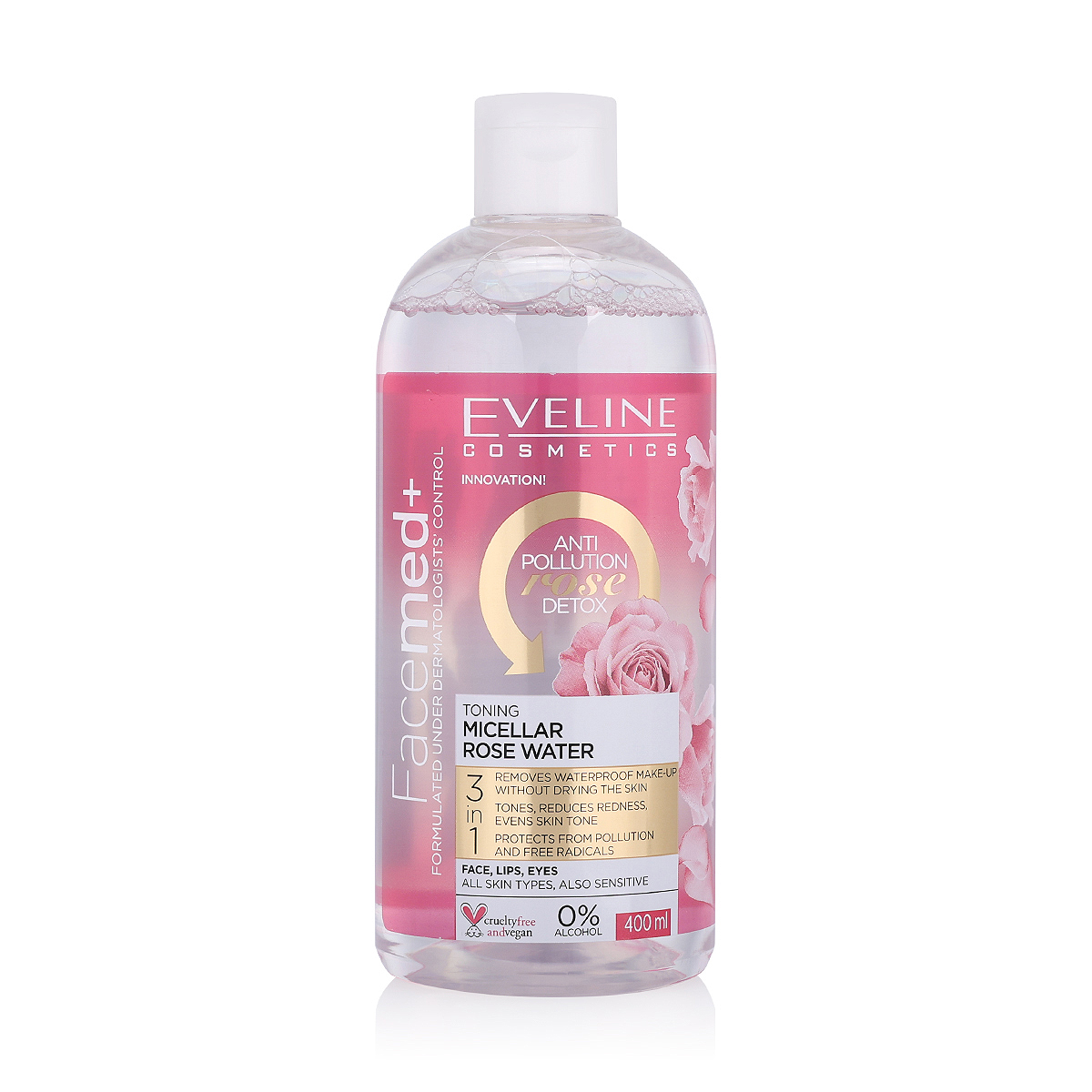 EVELINE FACEMED+TONING ROSE WATER