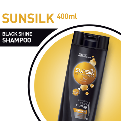 SUNSILK CO CREATIONS SHAMPOO STUNNING BLACK SHINE 200 ML