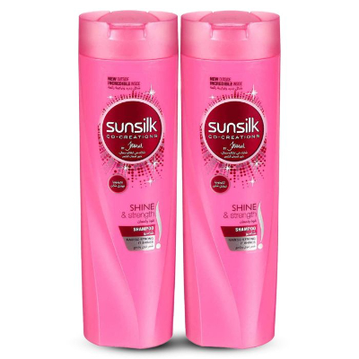 SUNSILK SHINE & STRENGTH SHAMPOO, 2X400ML