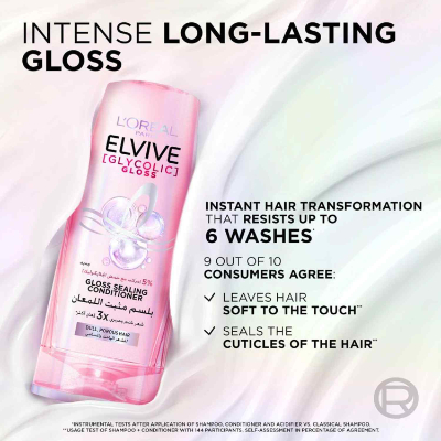 ELVIVE GLYCOLIC GLOSS SHAMPOO FOR DULL HAIR, 400ML