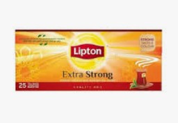 LIPTON EXTRA STRONG BLACK TEABAGS, 25 TEABAGS